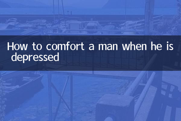 Cómo consolar a un hombre cuando está deprimido