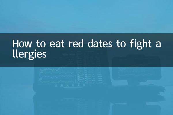 アレルギーと戦うための赤いデーツの食べ方