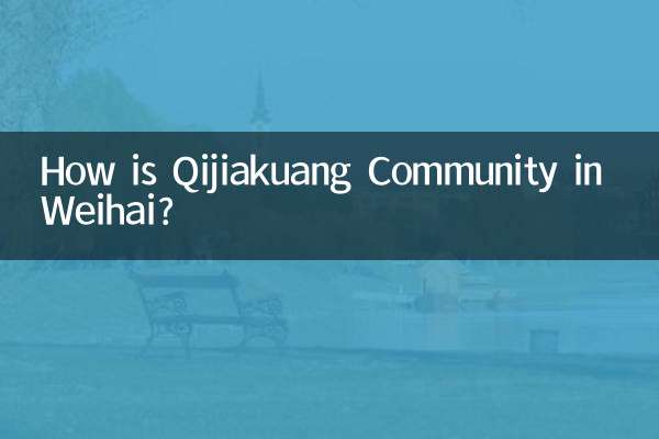 Comment se porte la communauté Qijiakuang à Weihai ?