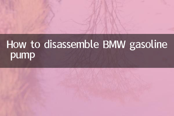 बीएमडब्ल्यू गैसोलीन पंप को कैसे अलग करें