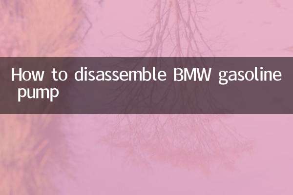 बीएमडब्ल्यू गैसोलीन पंप को कैसे अलग करें