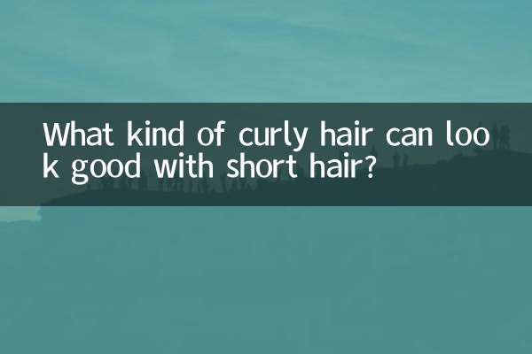 ¿Qué tipo de cabello rizado puede quedar bien con el pelo corto?