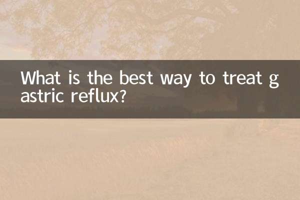 Quelle est la meilleure façon de traiter le reflux gastrique ?