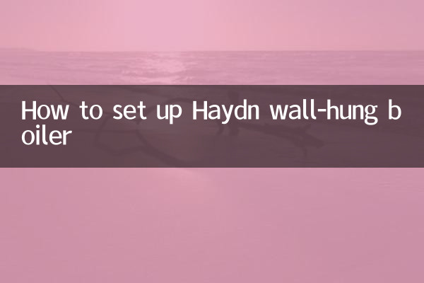 Comment installer la chaudière murale Haydn