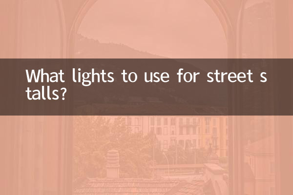 Quali luci utilizzare per le bancarelle?