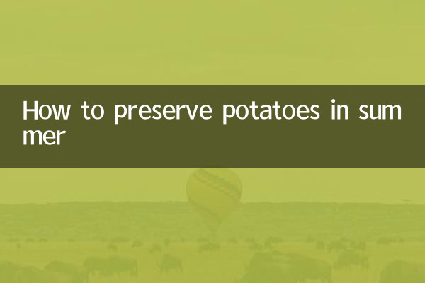 Como conservar batatas no verão