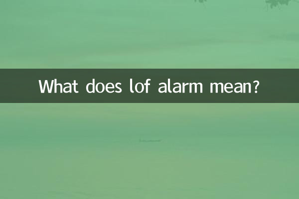 Was bedeutet Lof-Alarm?