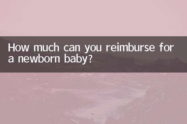 How much can you reimburse for a newborn baby?