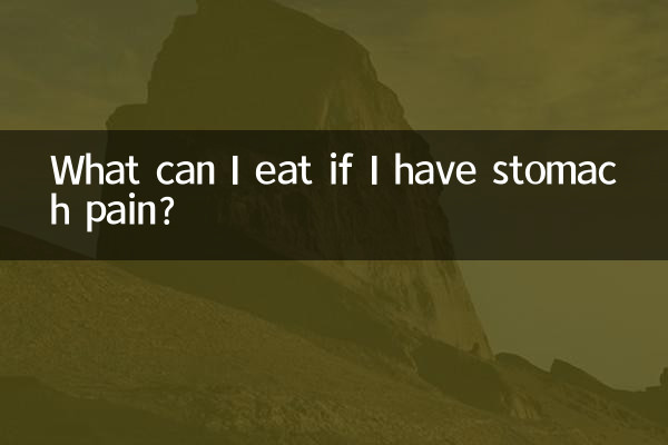 ¿Qué puedo comer si tengo dolor de estómago?