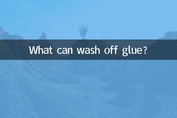 Cosa può lavare via la colla?