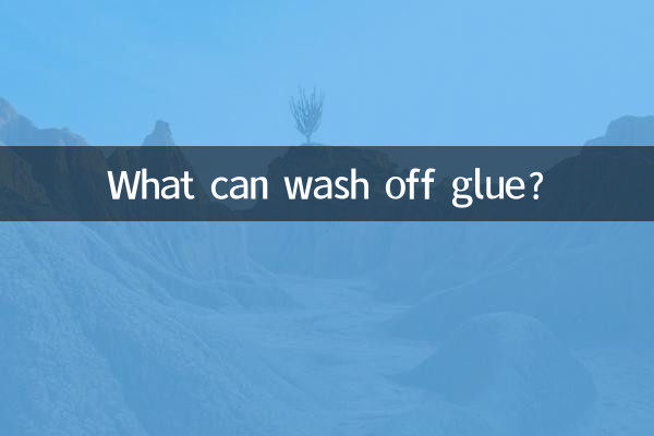 Cosa può lavare via la colla?