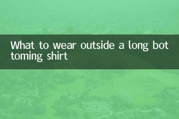 O que vestir por fora de uma camisa de fundo longo