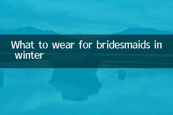 겨울에 신부 들러리를 위해 무엇을 입을까요?