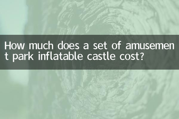 How much does a set of amusement park inflatable castle cost?