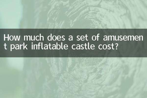 Combien coûte un ensemble de château gonflable de parc d’attractions ?