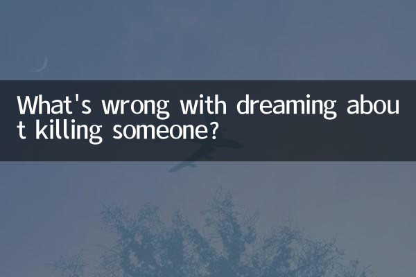 Qu'y a-t-il de mal à rêver de tuer quelqu'un ?