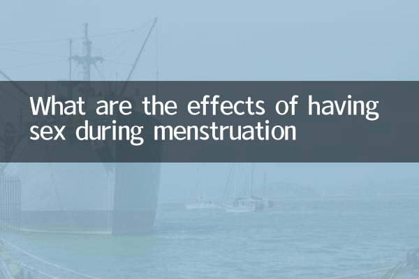 ¿Cuáles son los efectos de tener sexo durante la menstruación?