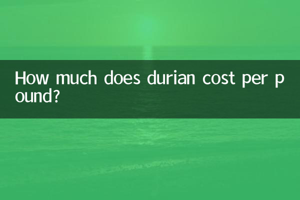 How much does durian cost per pound?