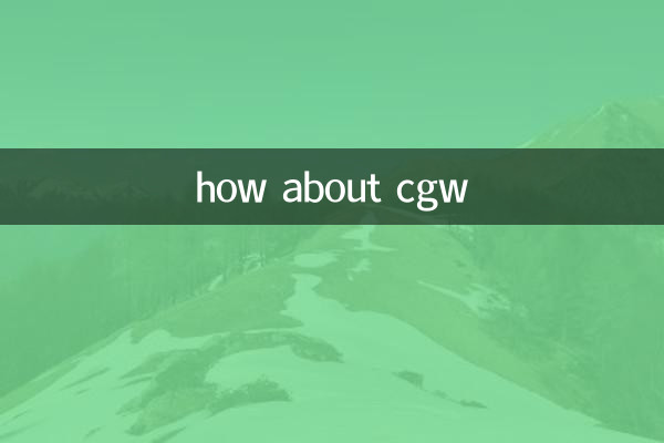 ¿Qué tal cgw?
