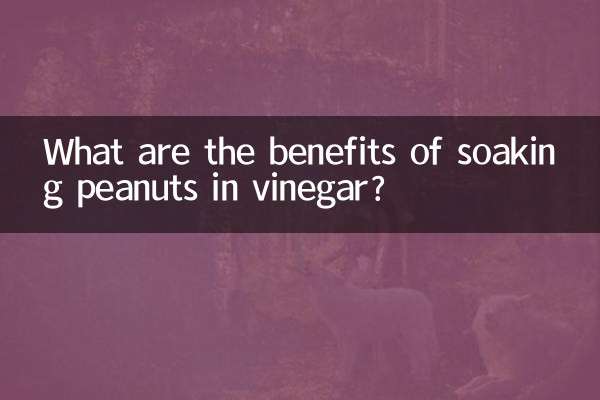 What are the benefits of soaking peanuts in vinegar?