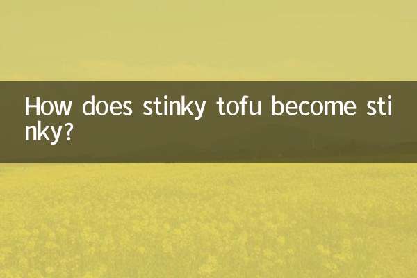 Comment le tofu puant devient-il puant ?