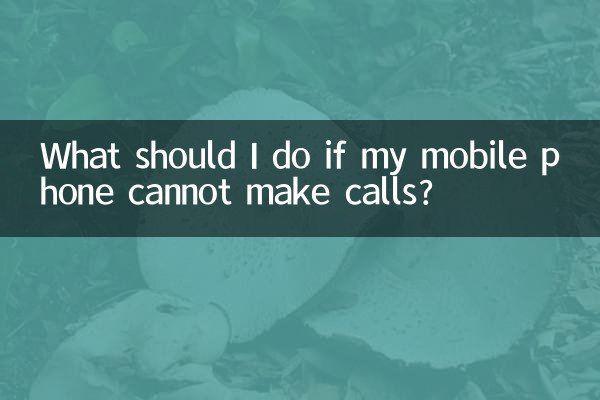What should I do if my mobile phone cannot make calls?