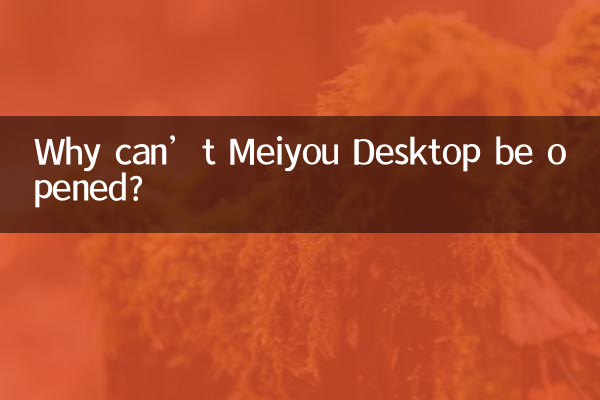 Why can’t Meiyou Desktop be opened?
