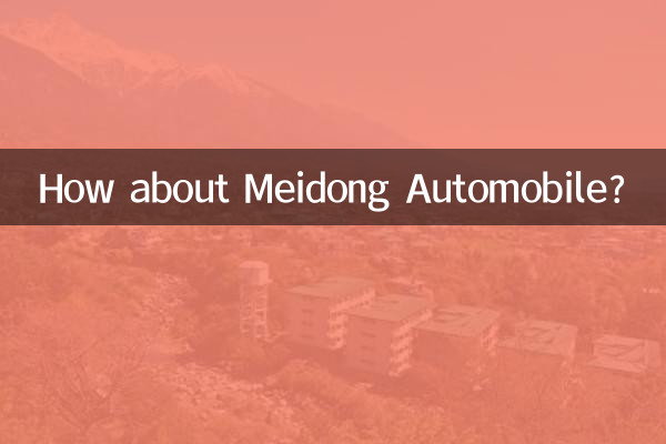 ¿Qué tal Meidong Automobile?