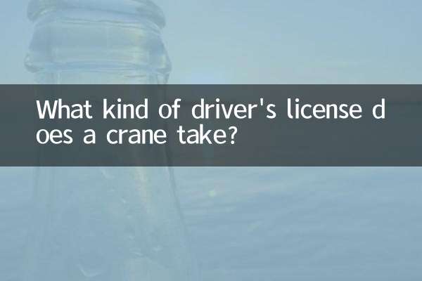 What kind of driver's license does a crane take?