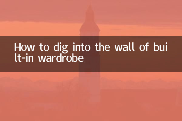 Como cavar na parede do guarda-roupa embutido