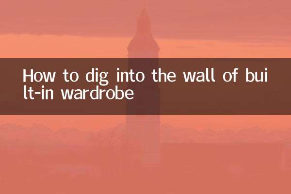 So graben Sie sich in die Wand eines Einbauschranks ein