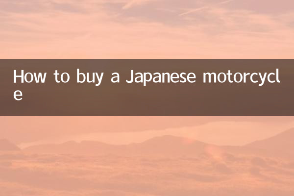 Cómo comprar una motocicleta japonesa