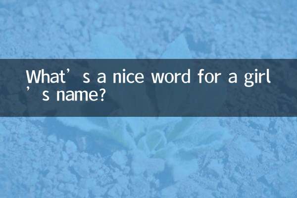 ¿Cuál es una buena palabra para el nombre de una niña?