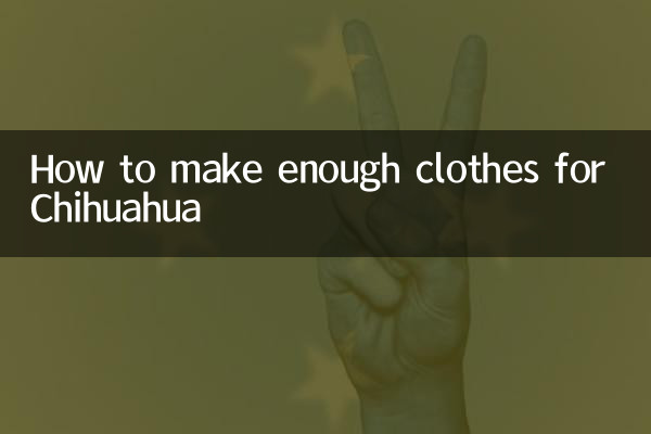 Come realizzare abbastanza vestiti per il Chihuahua