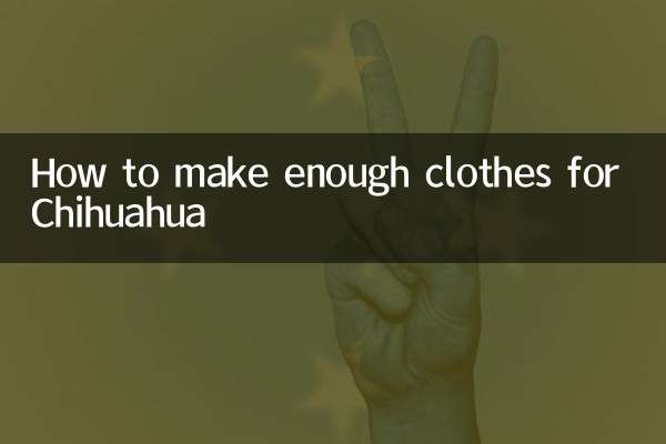 Como fazer roupas suficientes para o Chihuahua