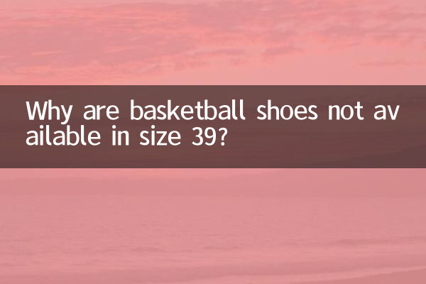 Warum gibt es Basketballschuhe nicht in Größe 39?