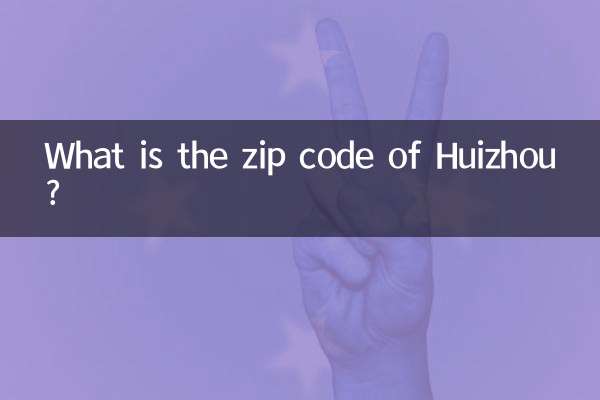 Quel est le code postal de Huizhou?