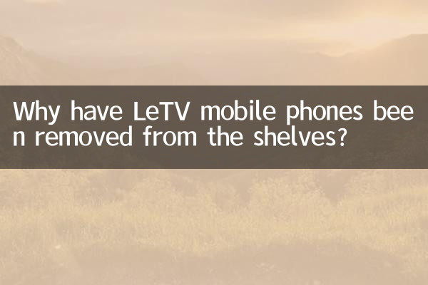 乐视手机怎么都下架了