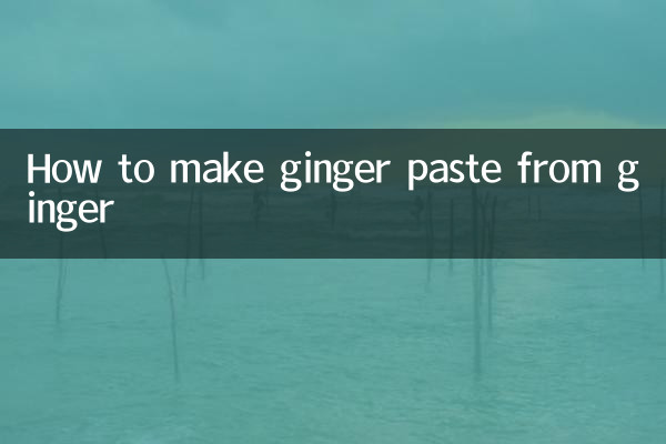 কিভাবে আদা থেকে আদার পেস্ট তৈরি করবেন