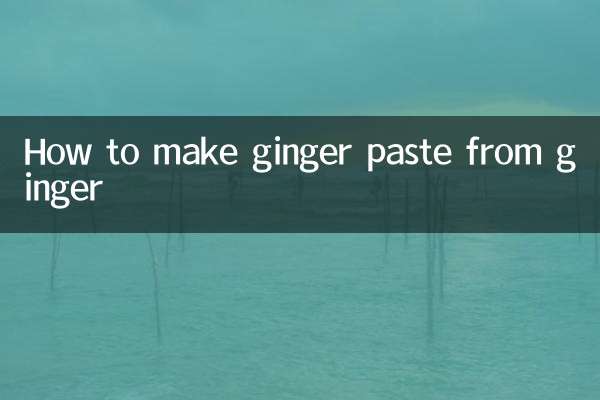 How to make ginger paste from ginger