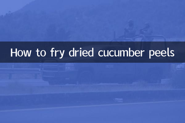 So braten Sie getrocknete Gurkenschalen