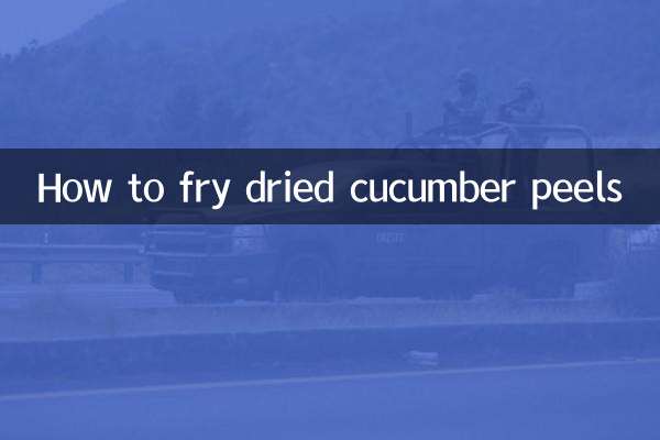Cómo freír cáscaras de pepino secas.