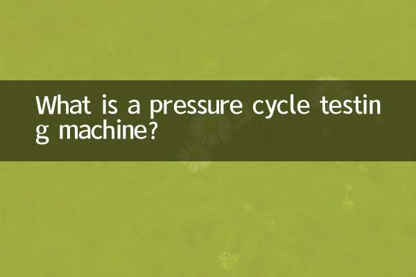 Cos'è una macchina per prove di cicli di pressione?