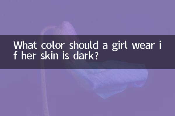 Di che colore dovrebbe indossare una ragazza se la sua pelle è scura?
