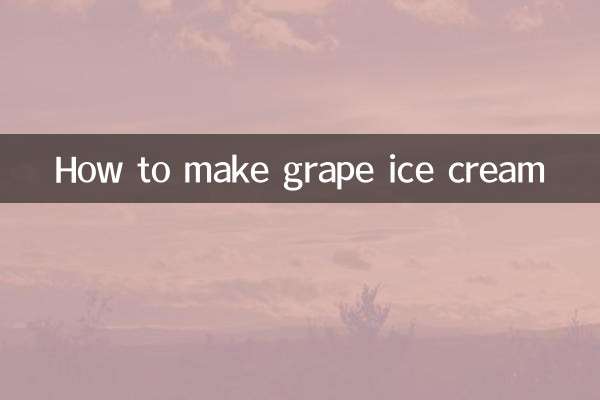 Cómo hacer helado de uva