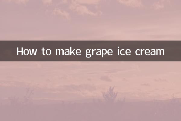 Cómo hacer helado de uva