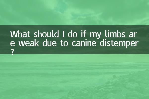 Что делать, если мои конечности ослабли из-за собачьей чумы?