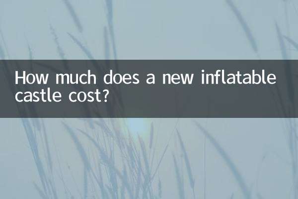 How much does a new inflatable castle cost?