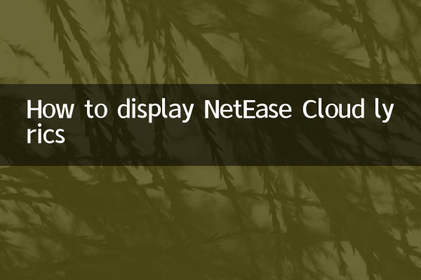 How to display NetEase Cloud lyrics