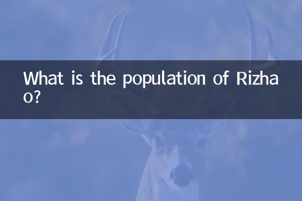 What is the population of Rizhao?